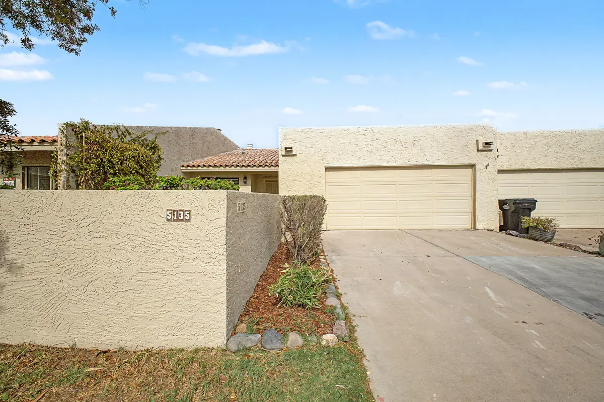 5135 N 78th St Scottsdale, driveway and two-car garage after renovation